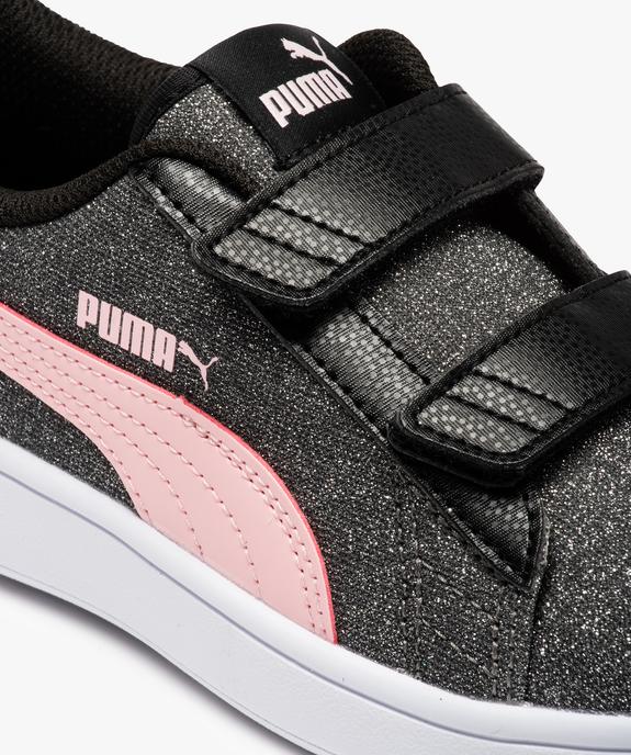 Baskets fille dessus brillant fermeture scratch – Puma Smash vue6 - PUMA - GEMO