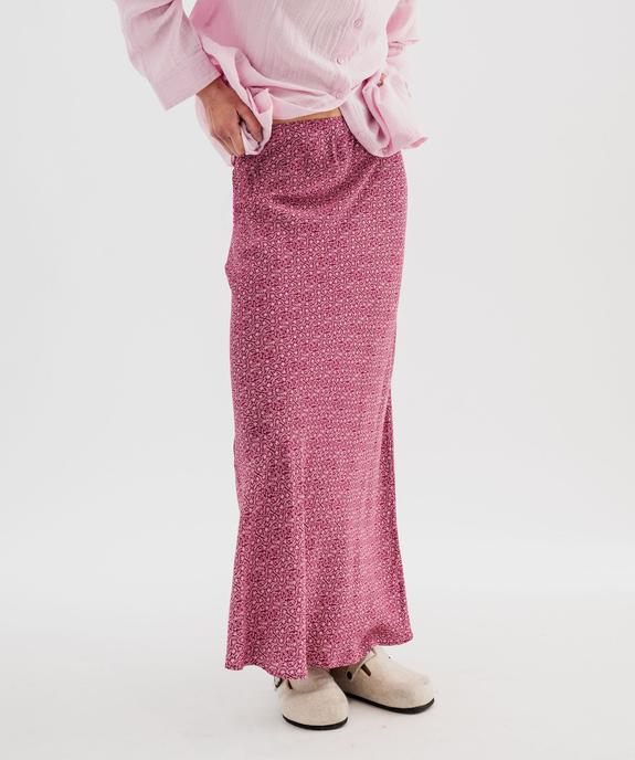 Jupe longue en viscose fleurie femme vue1 - GEMO(FEMME PAP) - GEMO