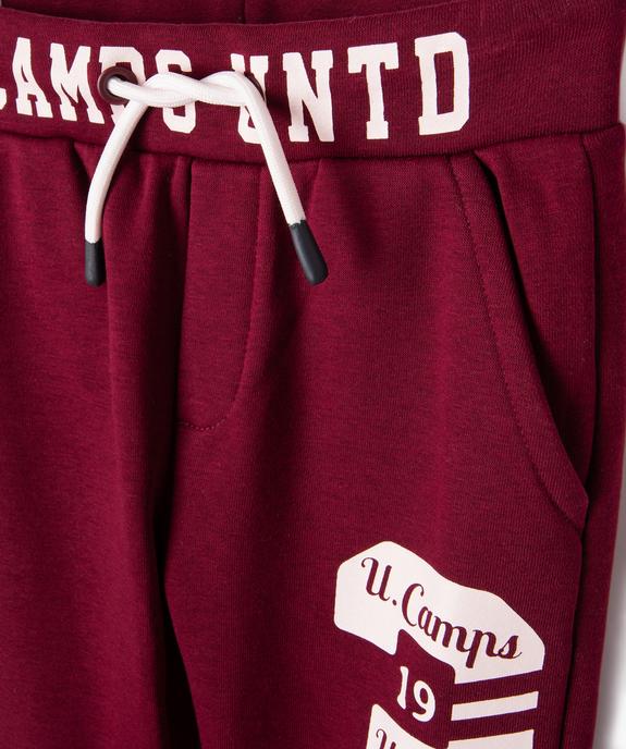 Pantalon jogging imprimé collège garçon vue2 - CAMPS UNITED - GEMO