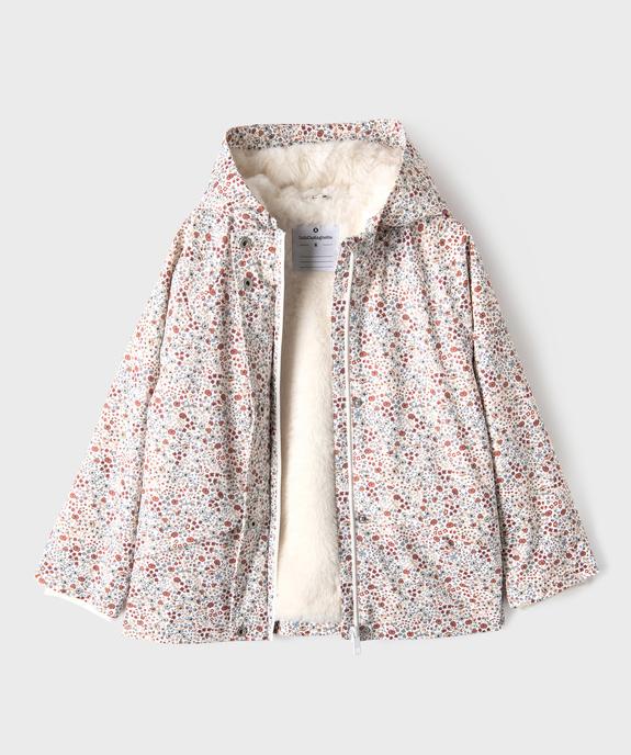Imperméable à capuche avec doublure chaude fille - LuluCastagnette vue4 - LULUCASTAGNETTE - GEMO