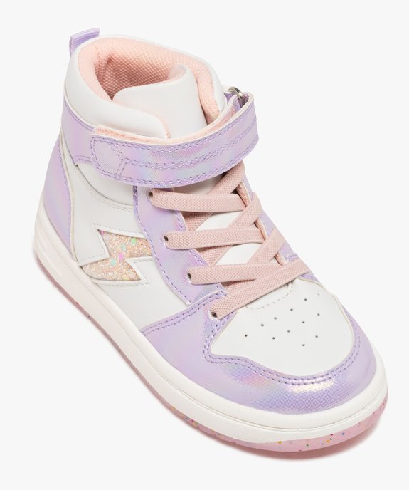 Baskets montantes à paillettes et reflets irisés fille vue6 - LOVELY WINGS GEMO FOR GOOD - GEMO