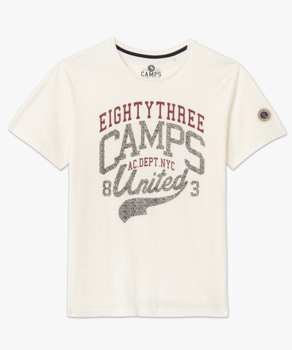 Tee-shirt homme avec inscription XXL – Camps United vue4 - CAMPS UNITED - GEMO
