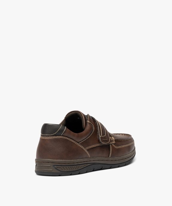 Chaussures bateau homme confort fermeture scratch vue10 - G'FLEX - GEMO