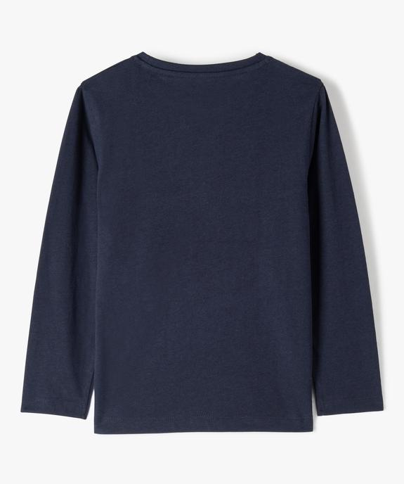 Tee-shirt garçon à manches longues avec motif vue3 - GEMO (ENFANT) - GEMO
