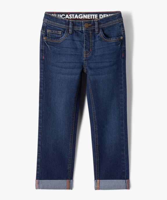 Jean Regular avec revers cousus garçon - LuluCastagnette vue1 - LULUCASTAGNETTE - GEMO