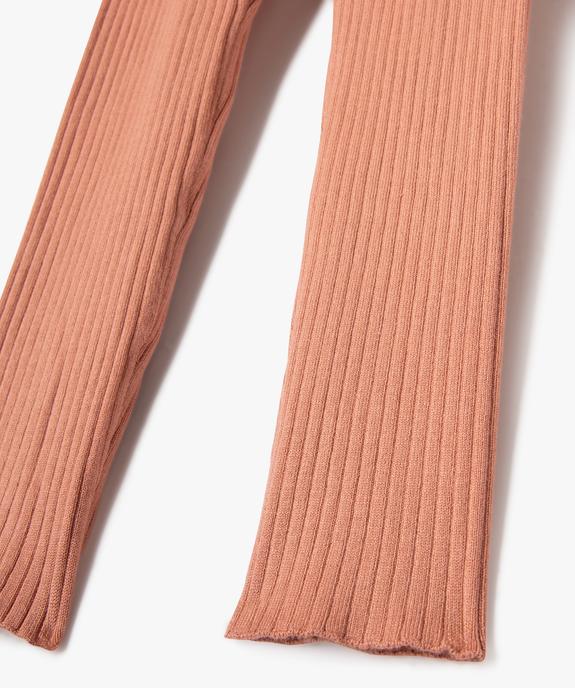 Pantalon leggings en maille côtelée fille vue2 - GEMO 4G FILLE - GEMO