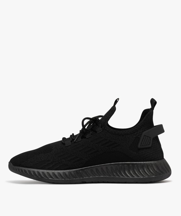 Baskets de running en mesh aéré d'un seul tenant homme vue3 - 5 MILES - GEMO