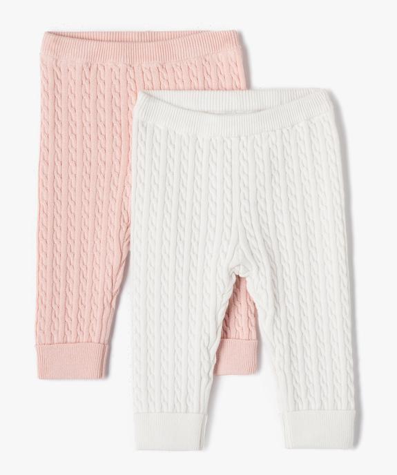 Legging torsadée bébé (lot de 2) vue1 - GEMO(BB COUCHE) - GEMO