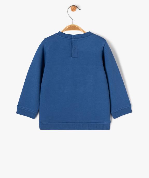 Sweat en molleton doux avec motifs bébé garçon vue4 - GEMO(BEBE DEBT) - GEMO