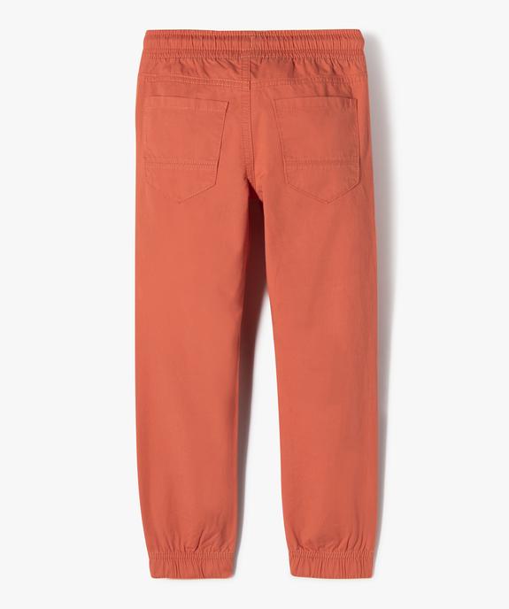 Pantalon jogger coupe slim garçon vue3 - GEMO 4G GARCON - GEMO