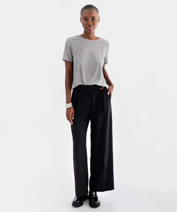 Pantalon large élégant à plis femme vue5 - GEMO(FEMME PAP) - GEMO