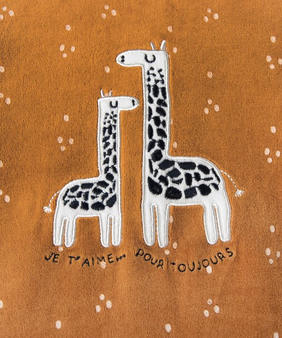 Pyjama dors-bien bébé en velours avec motifs animaux vue3 - GEMO(BB COUCHE) - GEMO