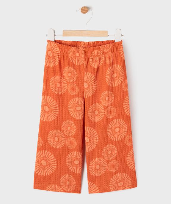 Pantalon fluide avec taille élastique bébé fille vue2 - GEMO(BEBE DEBT) - GEMO