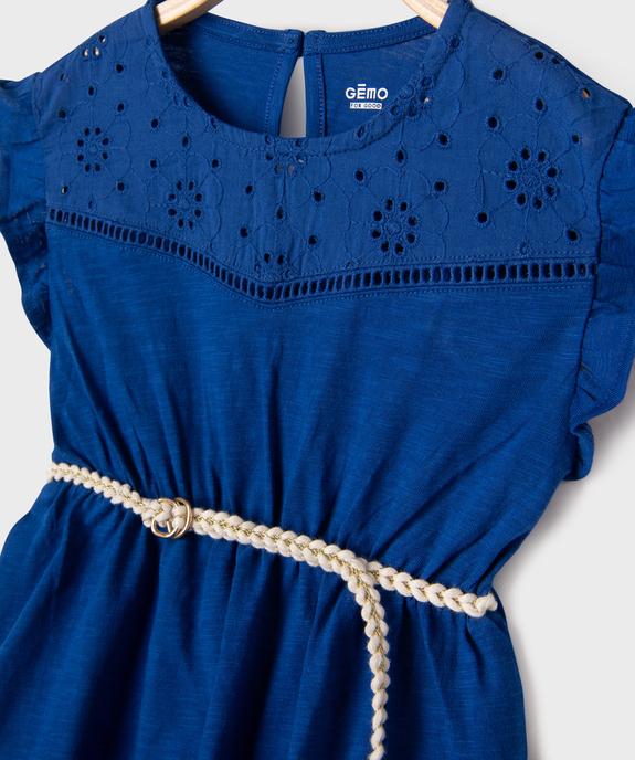 Robe sans manches avec ceinture tressée bébé fille vue2 - GEMO(BEBE DEBT) - GEMO