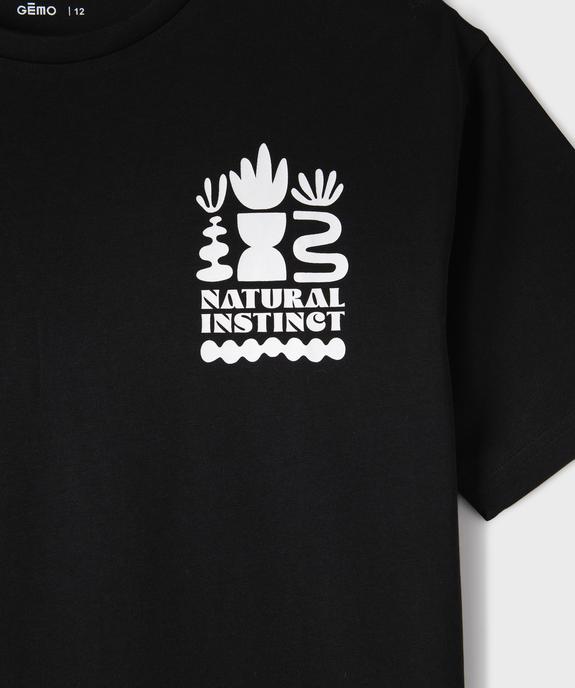 T-shirt imprimé à col rond garçon vue2 - GEMO (JUNIOR) - GEMO