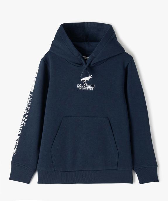 Sweat garçon à capuche en molleton imprimé vue2 - GEMO (ENFANT) - GEMO