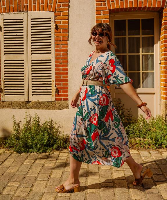 Robe fluide imprimée femme grande taille vue1 - GEMO (G TAILLE) - GEMO