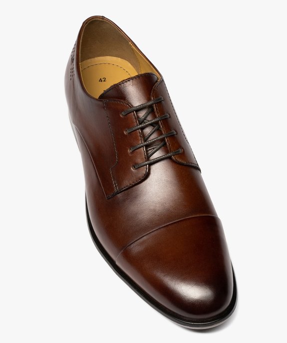 Derby à bout droit dessus cuir homme - Pierre Cardin vue6 - PIERRE CARDIN D - GEMO