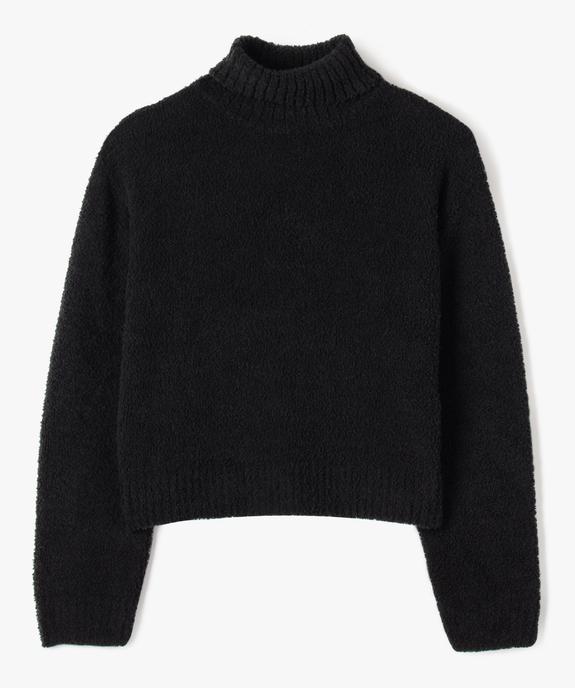 Pull à col roulé en maille bouclette fille vue1 - GEMO (JUNIOR) - GEMO