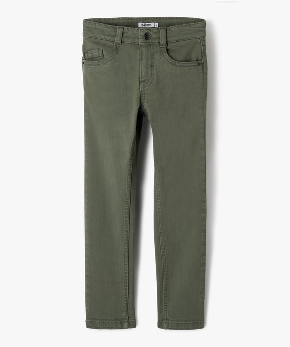 Pantalon chino slim 5 poches garçon vue1 - GEMO (ENFANT) - GEMO