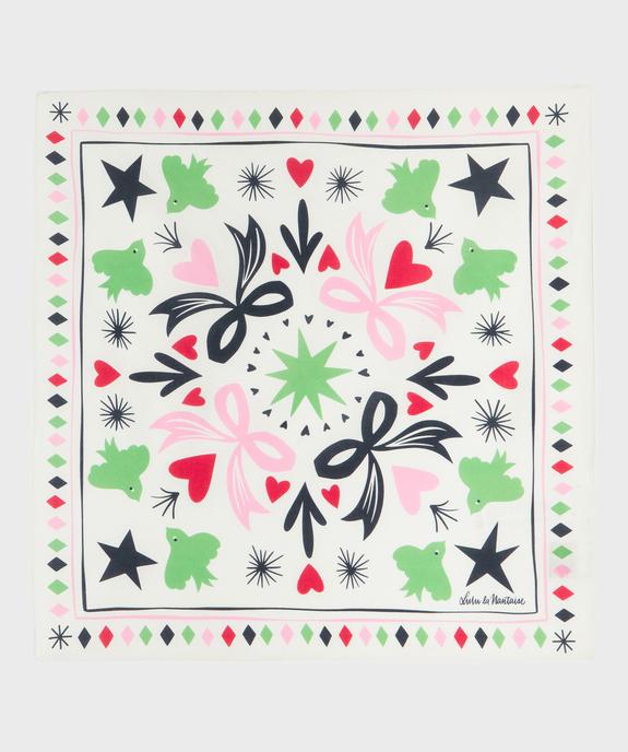 Foulard carré en coton imprimé femme - Gémo X Lulu la Nantaise vue1 - GEMO (ACCESS) - GEMO