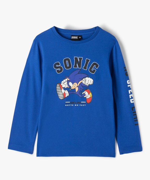 Tee-shirt manches longues Sonic garçon vue1 - SONIC - GEMO