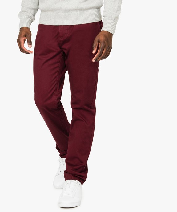 Pantalon homme chino coupe slim vue1 - GEMO (HOMME) - GEMO