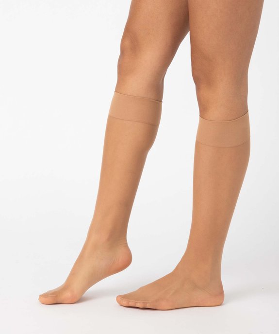 Mi-bas infaillibles transparents femme (lot de 2) vue1 - GEMO(HOMWR FEM) - GEMO