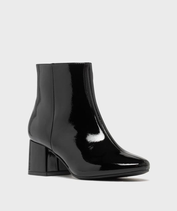 Boots à talon vernis femme vue3 - FOLLOW ME - GEMO