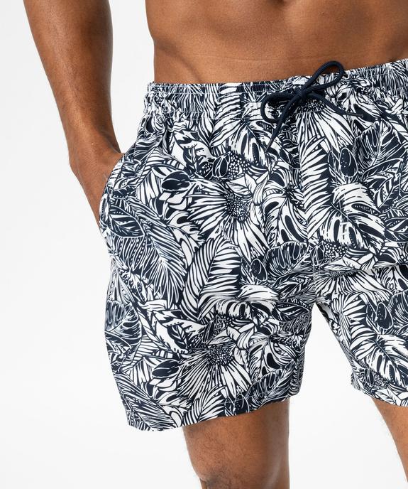 Short de bain imprimé feuillage homme vue2 - GEMO 4G HOMME - GEMO