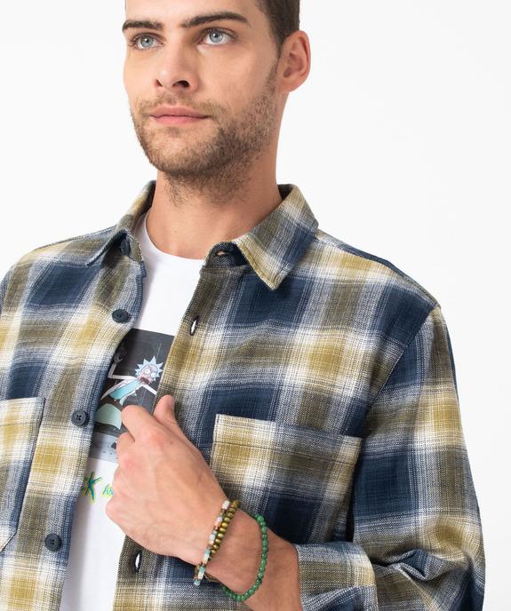 Surchemise à carreaux coupe droite homme - GEMO (HOMME) Surchemise à carreaux coupe droite homme vue5 - GEMO (HOMME) - GEMO