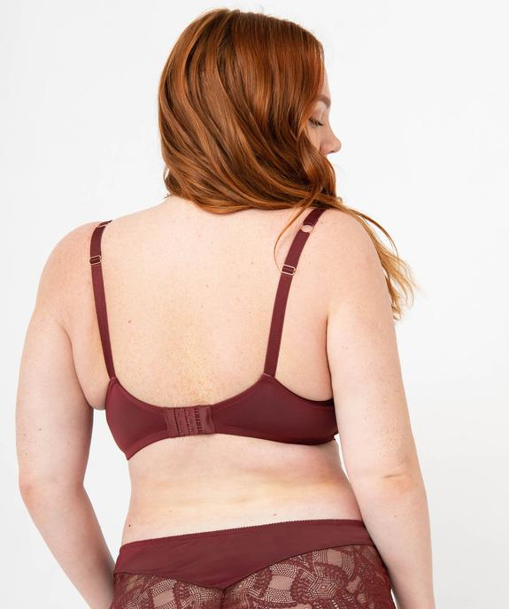 Soutien-gorge grande taille emboîtant à armatures et coques fines vue2 - GEMO(HOMWR FEM) - GEMO