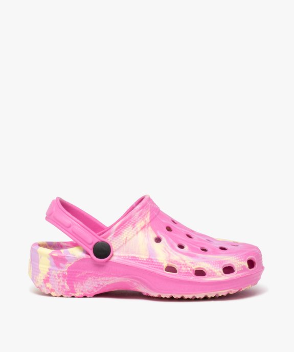 Sabots souples fille dessus perforé tie and dye vue1 - GEMO (ENFANT) - GEMO