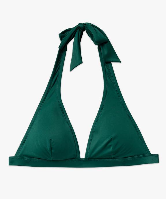 Haut de maillot de bain femme forme triangle avec mousses amovibles vue4 - GEMO (PLAGE) - GEMO