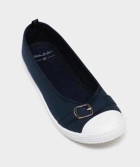 Ballerines en toile avec bout renforcé femme vue6 - FOLLOW ME - GEMO