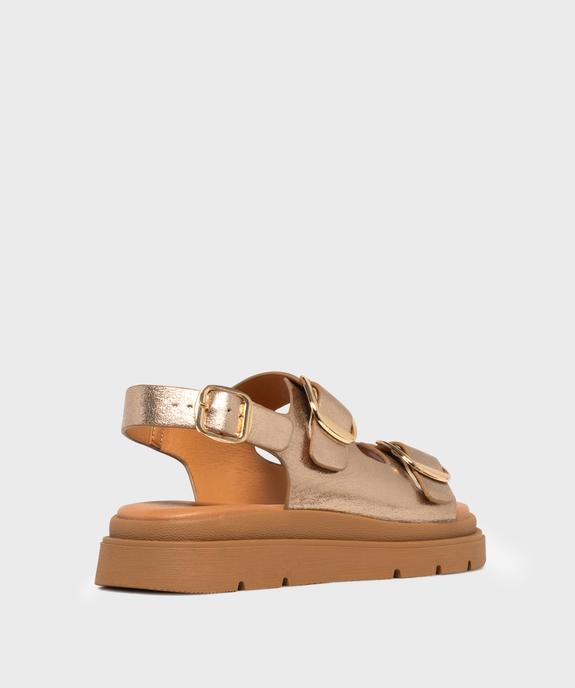 Sandales plateformes à 3 boucles femme - 5 Miles vue5 - 5 MILES - GEMO