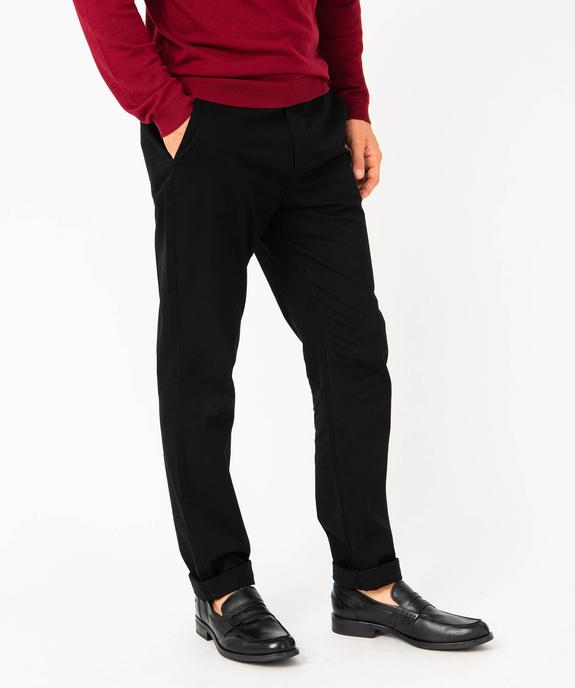 Pantalon chino en coton stretch uni homme vue2 - PREMIER PRIX BY GEMO - GEMO