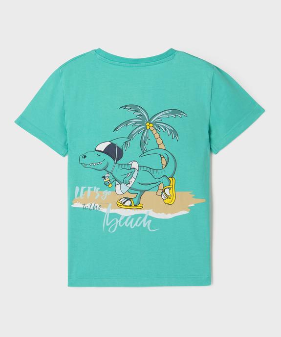 T-shirt à motif en relief garçon vue3 - GEMO 4G GARCON - GEMO