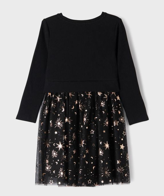 Robe avec jupe en tulle à motifs étoiles fille vue4 - GEMO (ENFANT) - GEMO