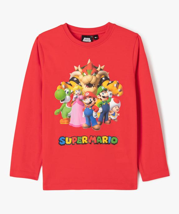 Tee-shirt manches longues imprimé garçon vue1 - MARIO - GEMO