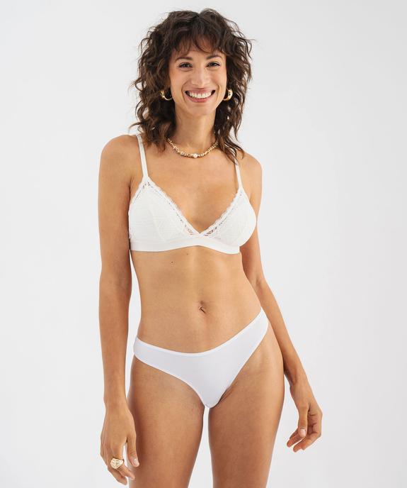 Culotte microfibre sans coutures femme (lot de 2) vue9 - GEMO 4G FEMME - GEMO