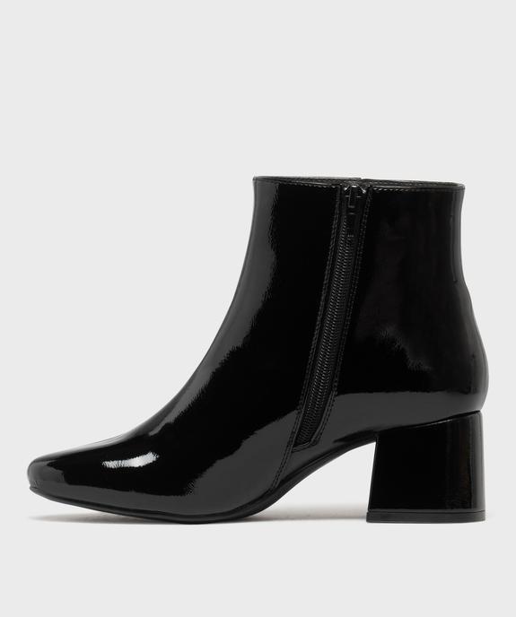 Boots à talon vernis femme vue4 - FOLLOW ME - GEMO