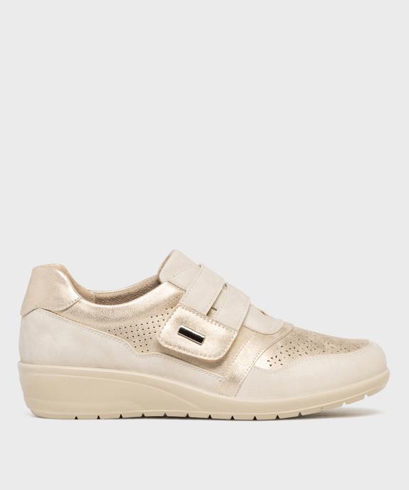 Derbies confort look sport à bride scratch femme vue1 - G'FLEX - GEMO