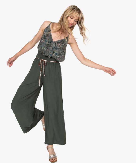 Blouse femme à fines bretelles et bas smocké vue5 - GEMO(FEMME PAP) - GEMO
