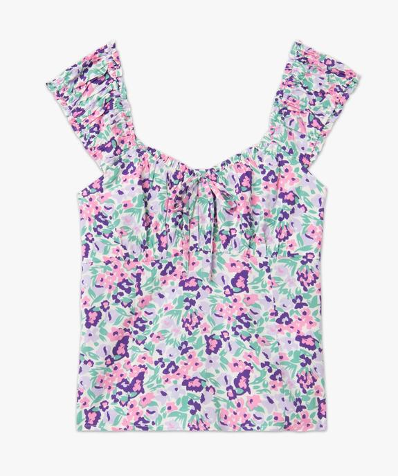 Blouse femme à larges bretelles smockées vue4 - GEMO(FEMME PAP) - GEMO