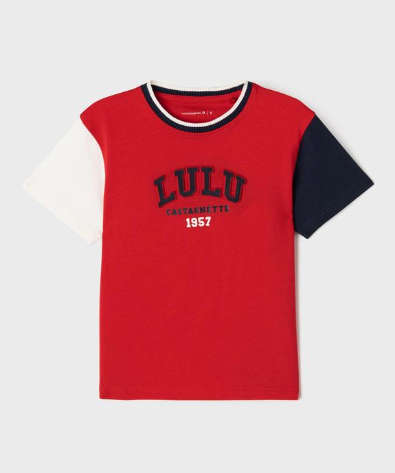 T-shirt style universitaire Lulu Castagnette garçon vue2 - LULUCASTAGNETTE - GEMO