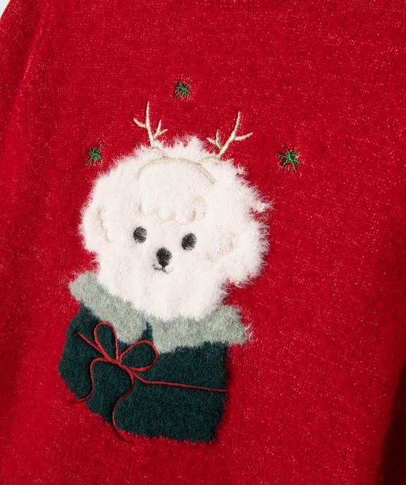 Pull de Noël en maille douce et chaude fille vue2 - GEMO (ENFANT) - GEMO
