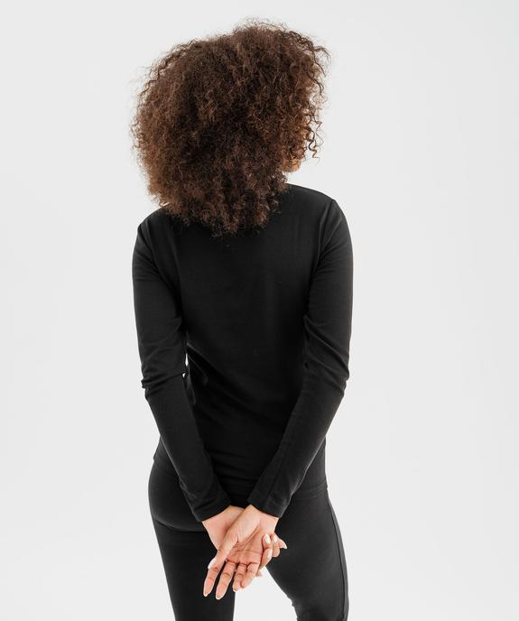 Tee-shirt chaud à manches longues et col rond femme vue3 - GEMO(HOMWR FEM) - GEMO
