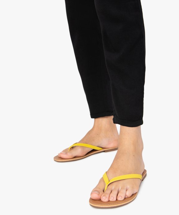 Tongs femme à petit talon plat et lanières fines - Valentina Baldano vue1 - VALENTINA BALDA - GEMO