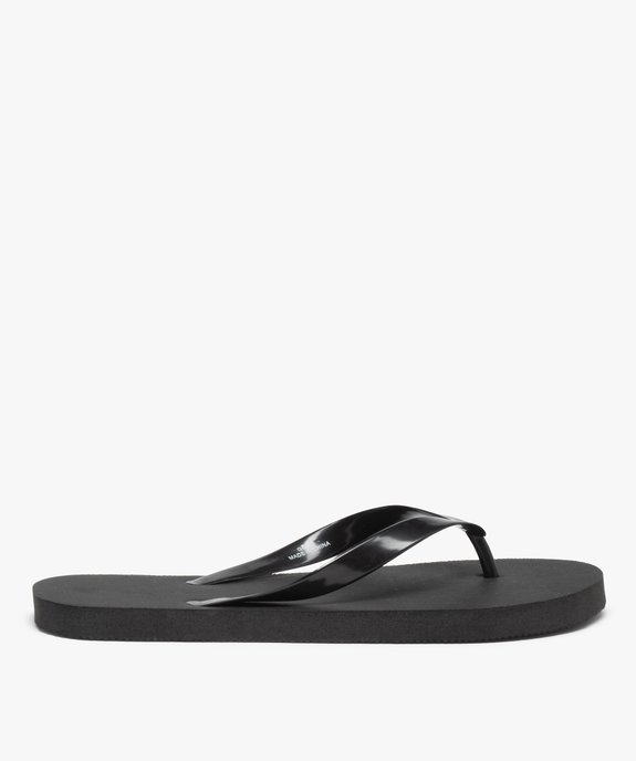 Tongs femme unies à brides souples vue2 - GEMO (PLAGE) - GEMO